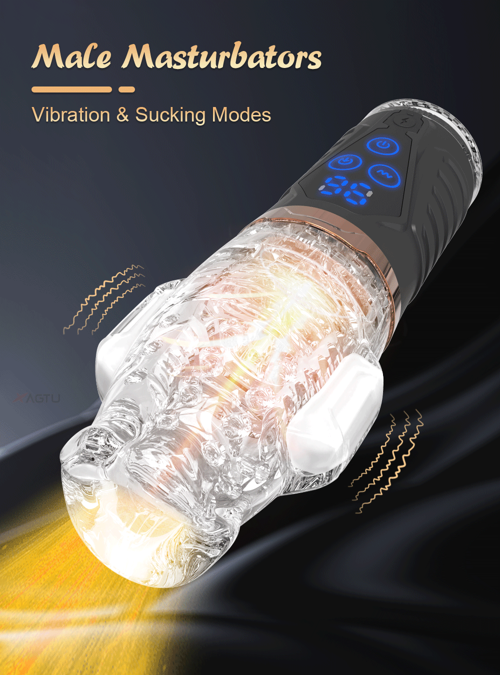 New Automatic Male Masturbator for Men 360 Rotation Vibrator Penis Massager Vagina Pussy Male Masturbation cup Sex Toys for Men