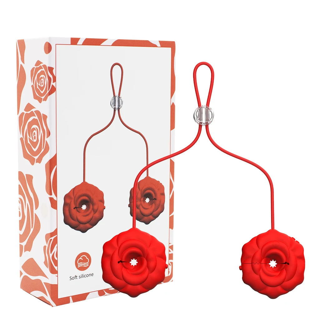 Nipple Vibrator Sex Toys for Women 9 Vibration App Controlled Vibrating Nipple Clamps BDSM Fetish Couples Flirting Sex Pleasure