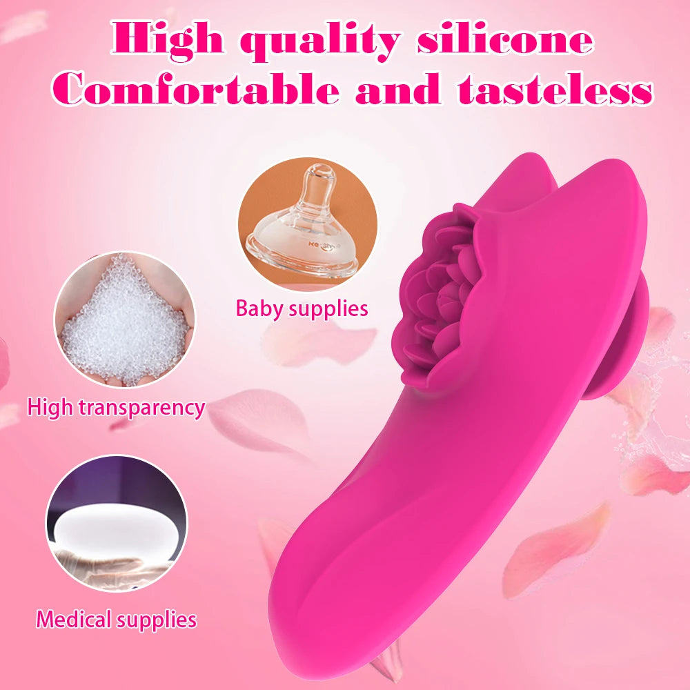 Wearable Panty Vibrators Adult Sex Toys for Women Couples APP Remote Control Clit Nipple Vibrator Rose Dildos Sex Machine