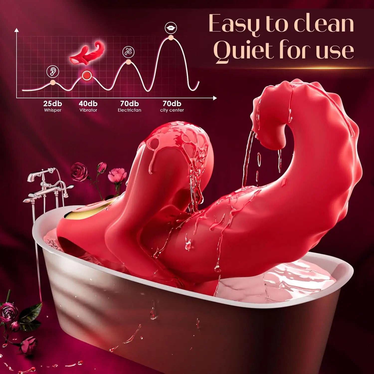 Vibrator Adult Sex Rose Toy for Women Tongue G Spot Clit Stimulator Thrusting Vibration Pleasure Tools for Female Couples