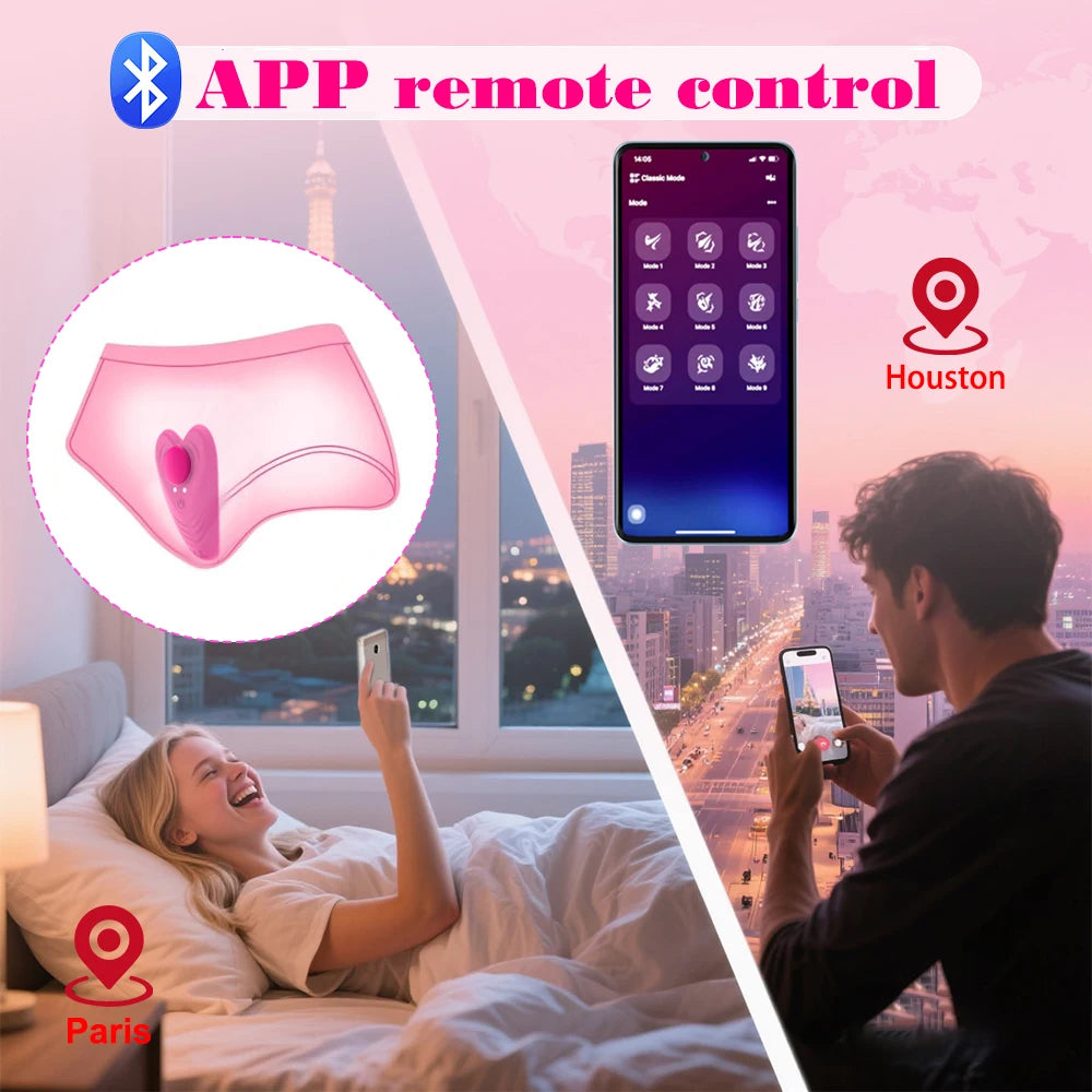 Wearable Panty Vibrators Adult Sex Toys for Women Couples APP Remote Control Clit Nipple Vibrator Rose Dildos Sex Machine