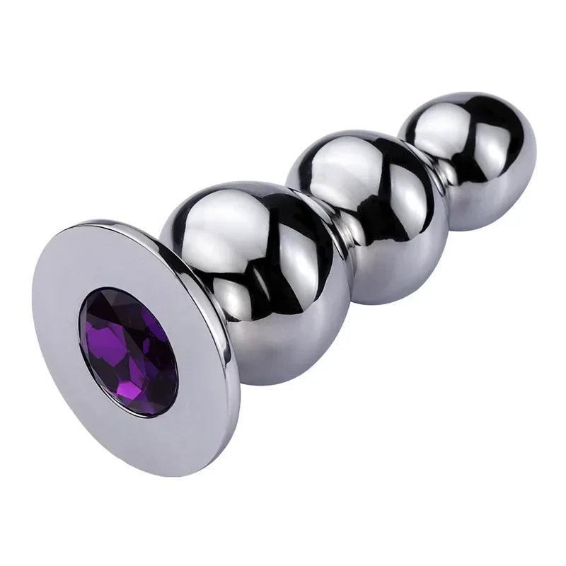 Hot Selling Anal Plug Dildo Huge Fist Strap On Sex Toys For Men/Women Masturbators Stainless Steel Toys Big Butt Plug Wearable