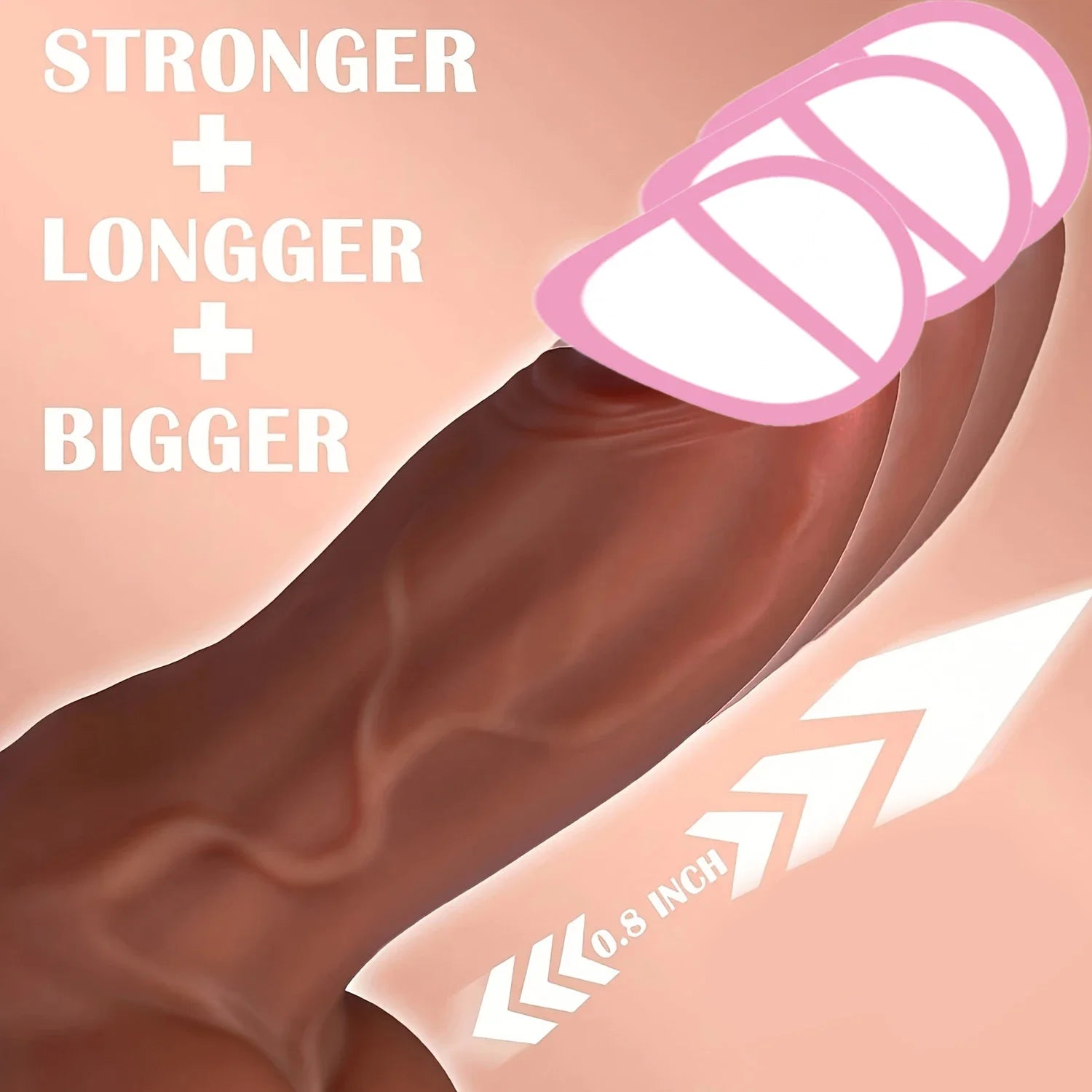 Thrusting Dildo Vibrator - 9 Inch Realistic Dildos with 3 Thrusting & 9 Vibrating & Heating Modes Adult Sex Toys for Women 18+