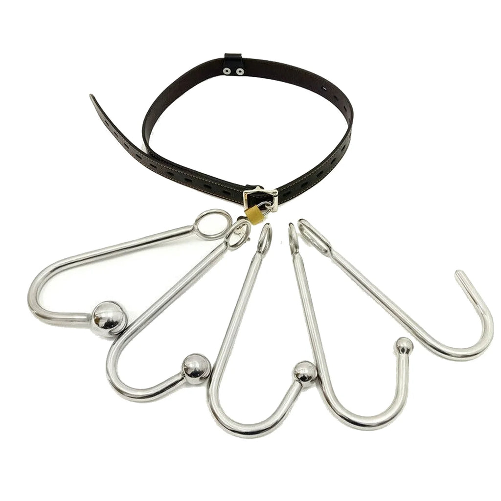 BDSM Stainless Steel Metal Hook With Ball Butt Plug Anal Dildo Vagina Prostate Stimulating Massage Adult Sex Toys For Woman Man
