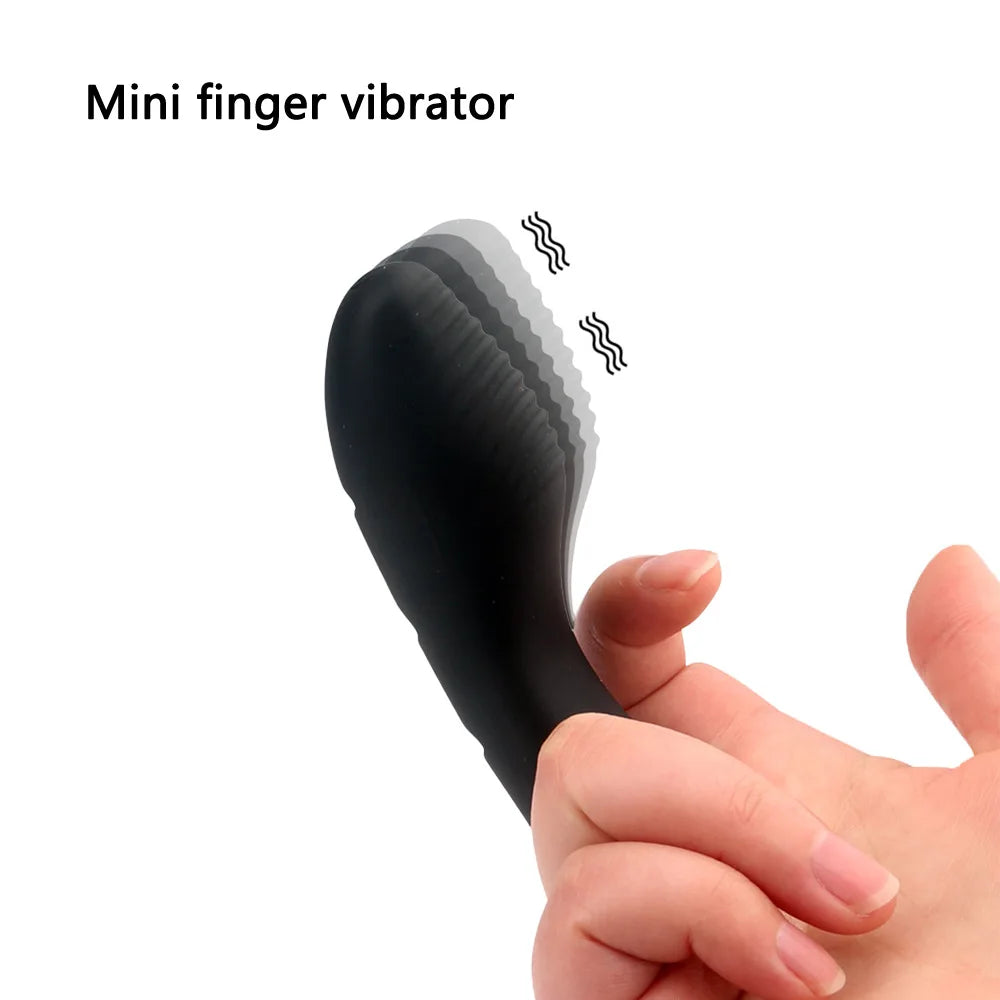 Mini Finger Vibrator for Women Clit Stimulator G-spot Massager Vagina Stimulation Masturbator Sex Products for Couple Flirting