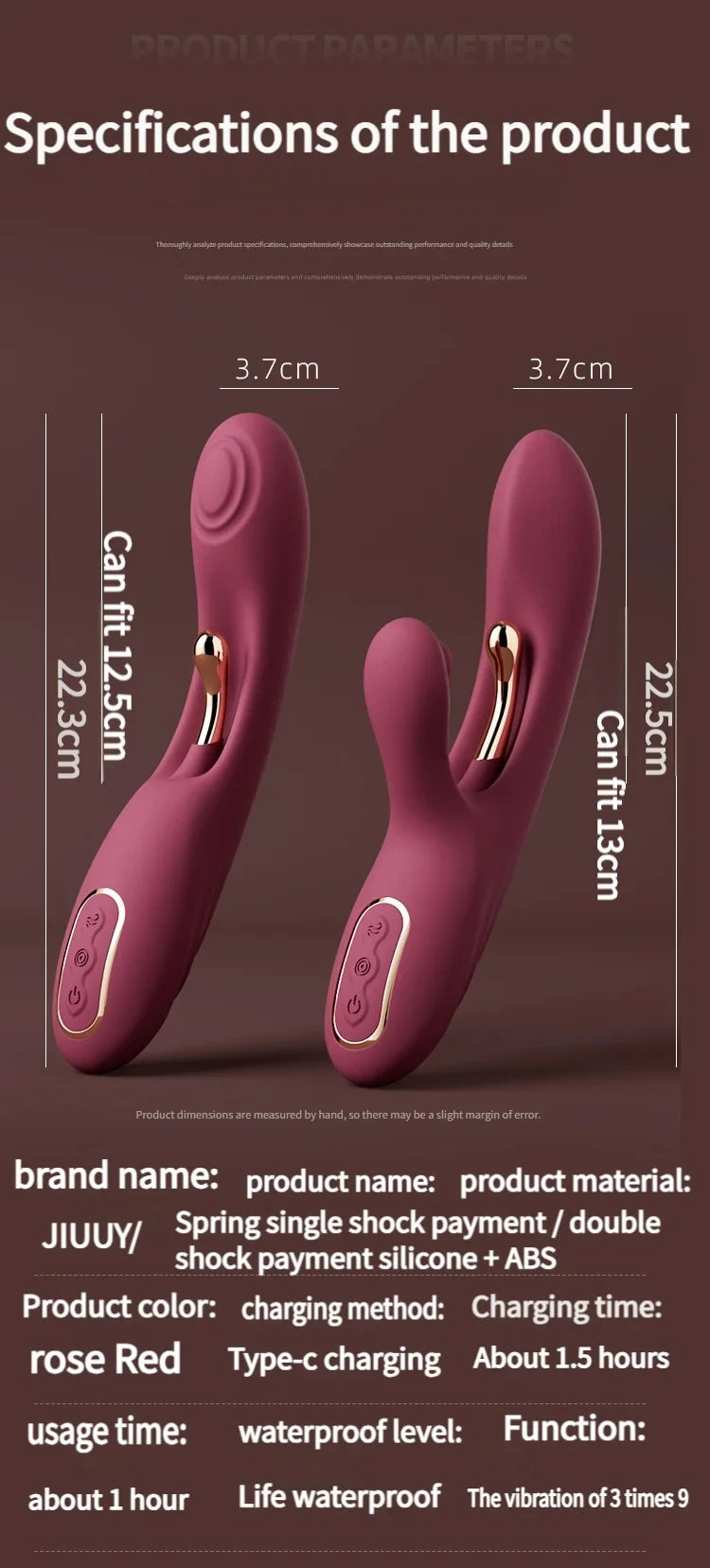 Vibrator Dildo Adult Sex Toys G-Spot Vibrator Rabbit Vibrators Female Sex Toys Adult Toys for Women Couples Sex Pleasure