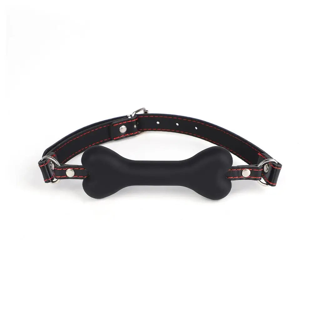 Silicone Dog Bone Bite Mouth Gag SM Restraints Bondage Harness Belt Adult SM Games Gag Ball Sex Toys For Couples Erotic Tool