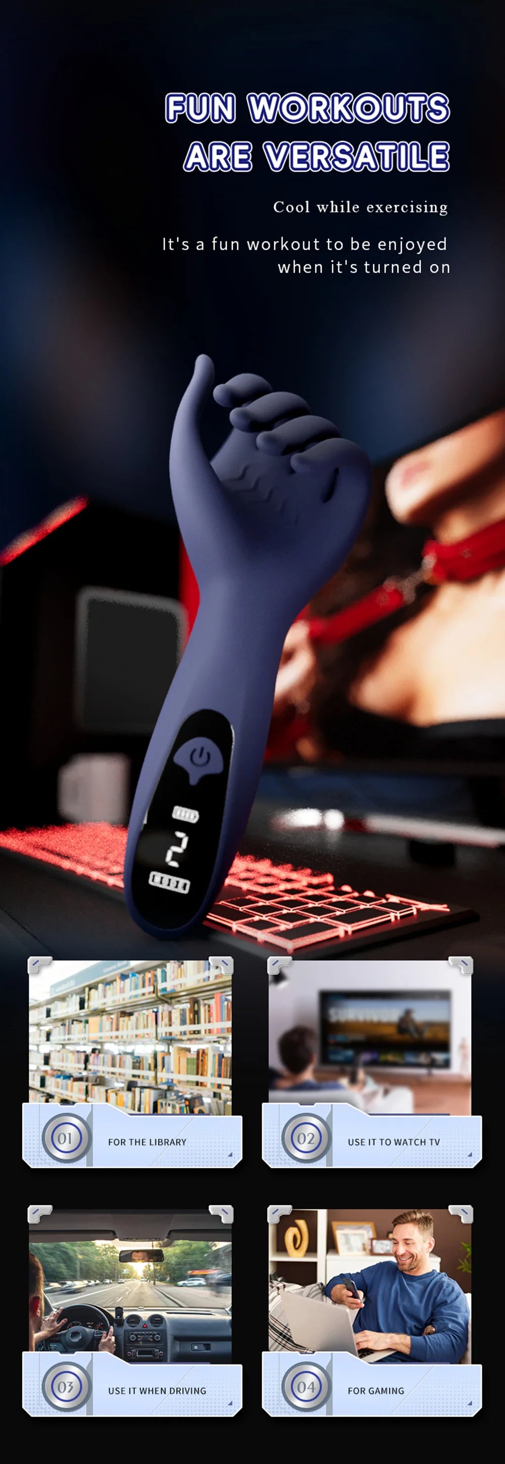 Adult Toys Sex Glans Trainer Penis Massage Male Masturbator Vibrating Glans Vibrator Sex Toys for Men Lasting Delay Endurance