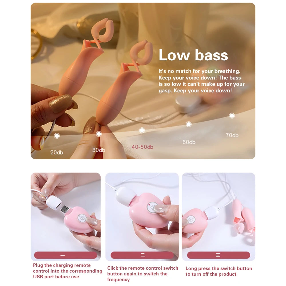 Vibrating Nipple Clamp Breast Massage Female Masturbation Stimulate Clit Adult Games Sex Toys For Women Couples Nipple Vibrator