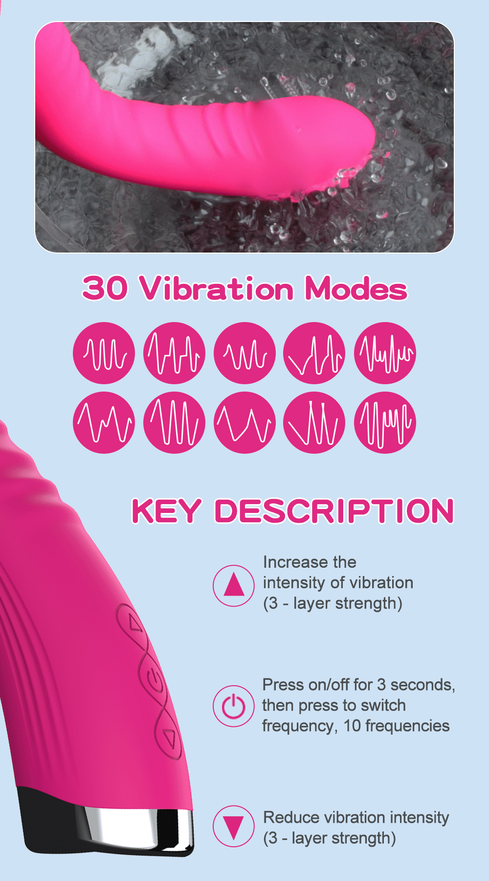 Long Vibrator Dildo Sex Toys For Women Powerful Vibro Magic Wand Clitoris And G Spot Stimulator Female Masturbation Adult Goods