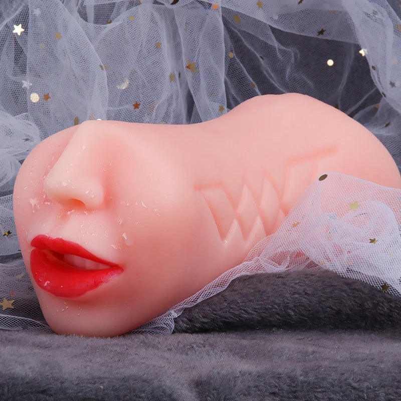 3 in 1 Masturbator for Male Realistic Vagina Oral Sex Toys Pocket Pusssy Deep Throat Masturbation Man Blowjob Sex Tool for Men