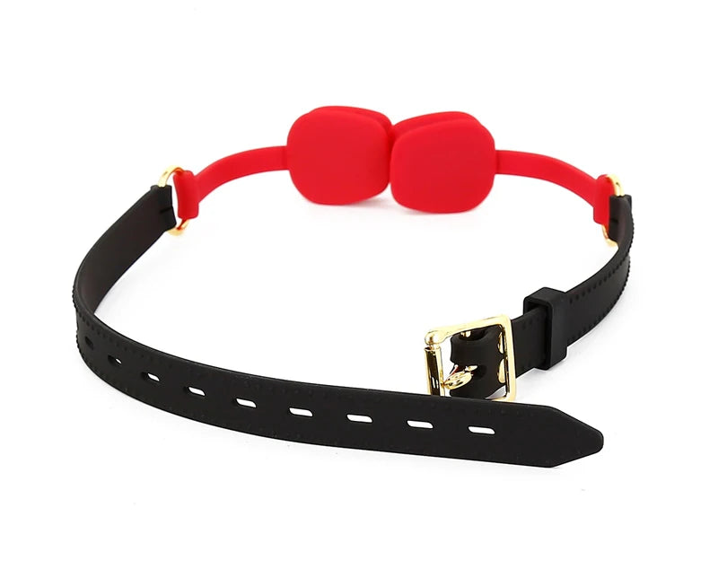 Open Mouth Gag Silicone Harness Ball Bite Gag Fetish Mouth Shackles Bondage Restraint Slave Sex Toys For Couple Adult Toys