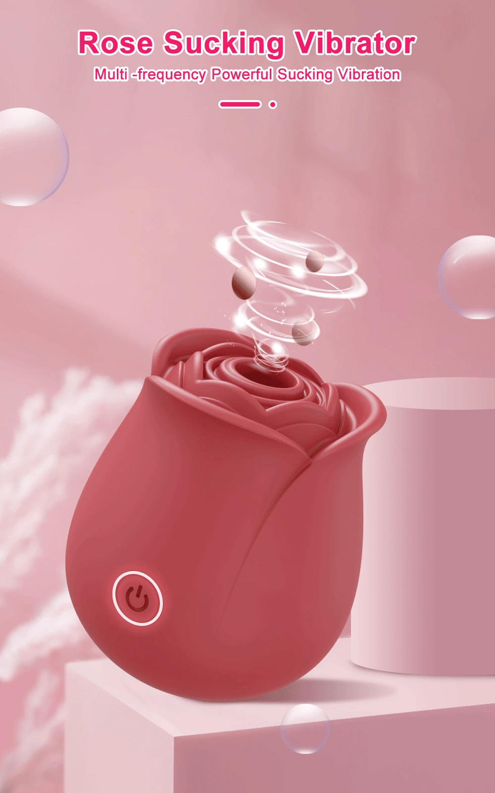 Sex Toys Rose-Sucking Vibrator for Women Oral Nipple Clitoris Sucker Clit Stimulator Massager Vibrating Female Adult Products