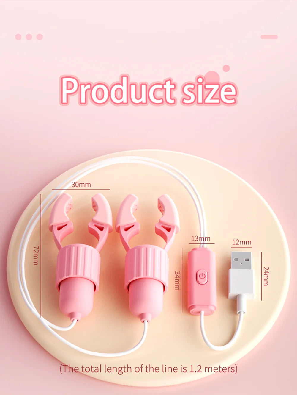 Nipple Clamps Vibrator Breast Massage Tongue Licking Sucking Vibrating Clit Stimulator Female Maturbator Adult Sex Toy For Women