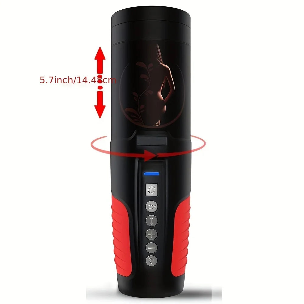 Male Masturbator Penis Pump sex Toys Vacuum Pump 7 Thrusting Rotating Vibrating Sucking Licking  Adult Toys Mens Sex Toys Pumps