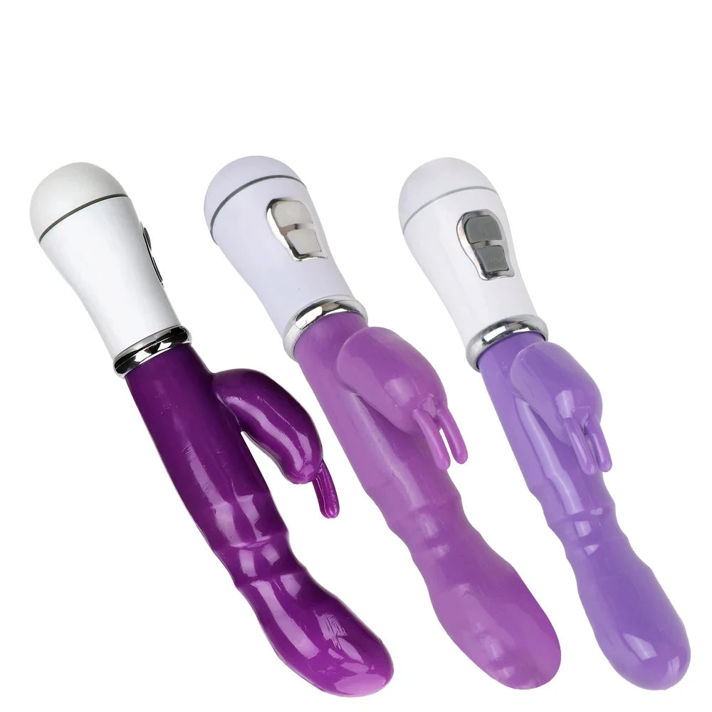 21cm Vibrating Dildo for Women Dual Stimulation Anal Butt Plug Clitoral/Vaginal Massager Adult Sex Toy for Female Masturbation