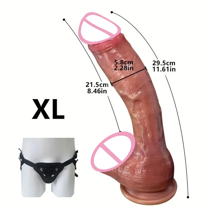 Oversized Realistic Dildo Huge Penis Penetration Anal Sex Toys For Women Masturbation Soft Dick Dildos Sexy Adult Sex Toy Gay