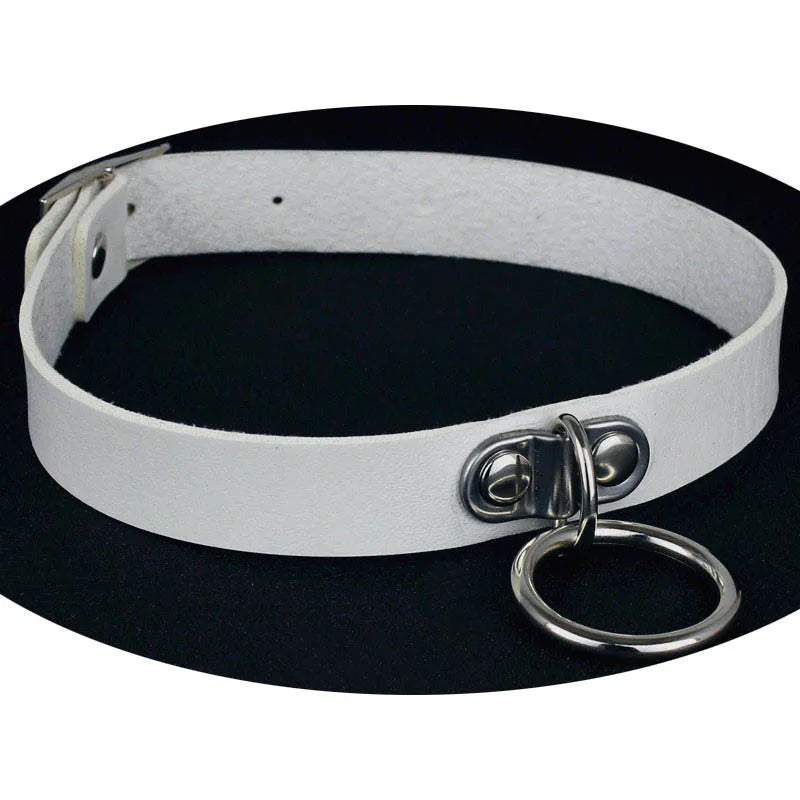 Sexy Necklace Collar Leather Bdsm Cosplay Slave Heart Collars And Leash Set For Women Bondage Gothic Choker Bell Accessories