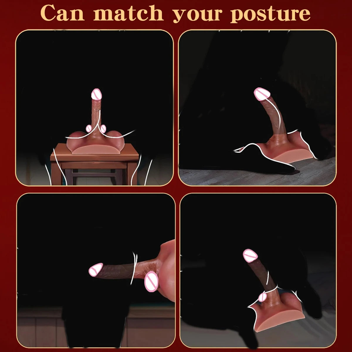 Realistic Male Torso Sex Doll - 2 in 1 Adult Toy with Flexible Dildo & Anal for Women Men Couples, Lifelike Masturbation Aid