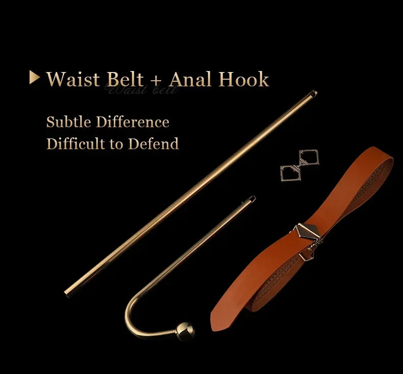 LOCKINK Metal Anal Hook Couple Adults Toys SM Posterior Anal Dilation Single Bead Adjustable Restraint Equipment for Men Women
