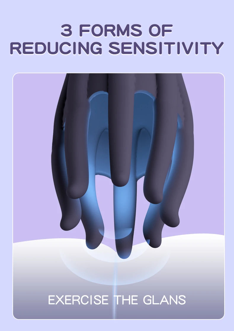 Adult Toys Sex Glans Trainer Penis Massage Male Masturbator Vibrating Glans Vibrator Sex Toys for Men Lasting Delay Endurance