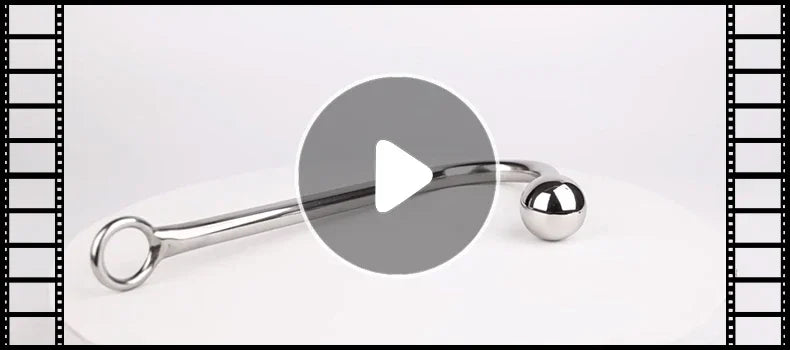 Stainless Steel Anal Hook With Anal Beads Hole Anal Hook Metal Butt Plug Anal Sex Toys Adult Product No Vibrator For Men Gay