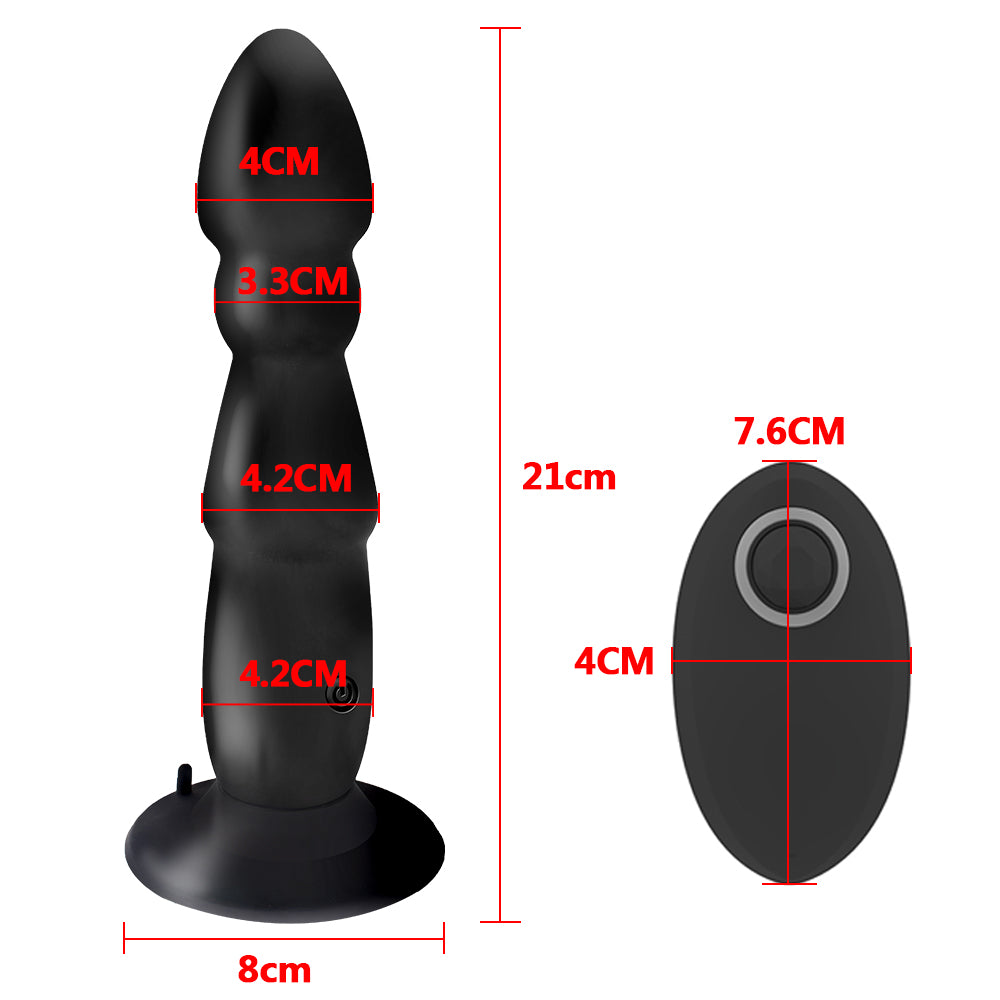Large Size Sex Toys For Men Women Anal Plug Dildo Vibrator Strong Sucker Wireless Remote Control 10 Speeds Adult Product